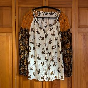 Long sleeved boho top by Jane+ Delancey NWOT